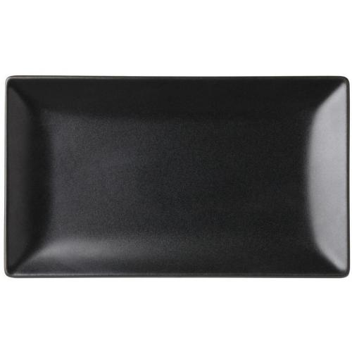 Plate - Rectangular - Matt Black - Noir - 25cm (10&quot;)