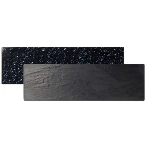 Platter - Reversible Slate or Granite - Rectangular - Melamine - Grey - 52cm (20.5&quot;)