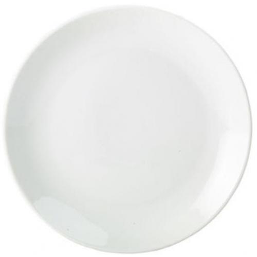 Coupe Plate - Porcelain - 22cm (8.5&quot;)
