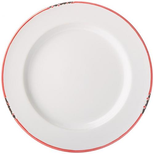 Wide Rim Plate - Plate - Red - 26cm (10&quot;)