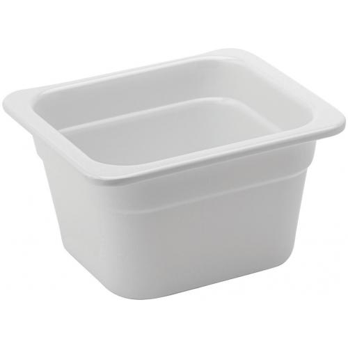 Gastronorm - Melamine - White - 1/6GN - 10cm (4&quot;) Deep