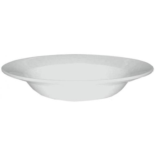 Soup Bowl - Rimmed - Churchill&#39;s - Alchemy White - 24.5cm (9.6&quot;) - 49cl (17oz)