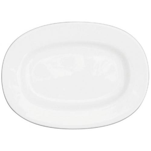 Oval Dish - Rimmed - Churchill&#39;s - Alchemy White - 33cm (13&quot;)