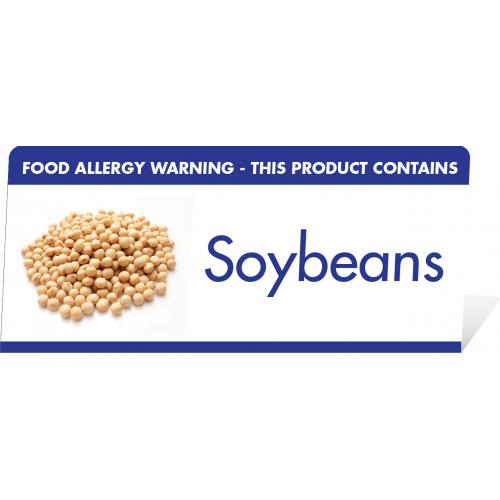 Soybeans Allergy Warning - Table Sign
