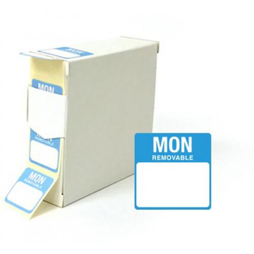 Day Label - Removable - Square - Monday - 25mm (1&quot;)