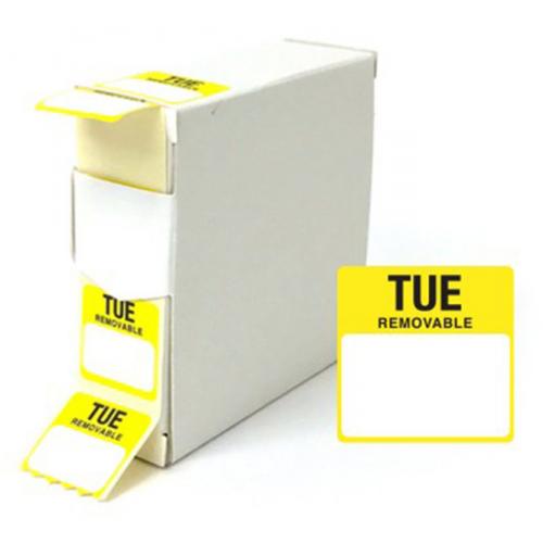 Day Label - Removable - Square - Tuesday - 25mm (1&quot;)