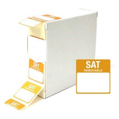 Day Label - Removable - Square - Saturday - 25mm (1&quot;)