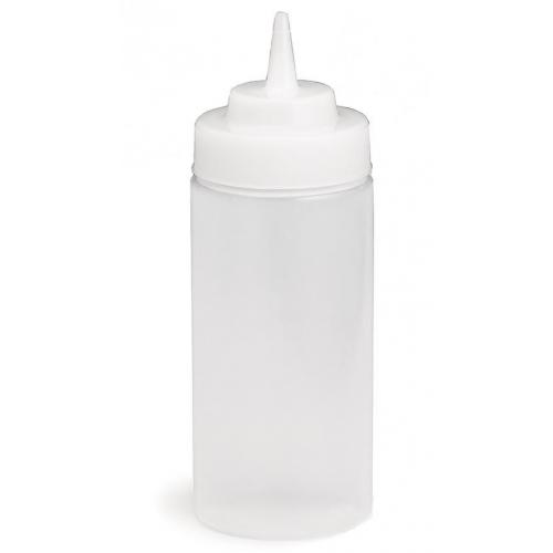 Squeeze Bottle - Wide Mouth - Clear - 47.3cl (16oz) - 63mm dia