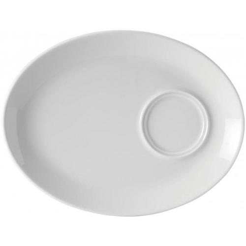 Gourmet Plate - Oval - Porcelain - Titan - 28cm (11&quot;)