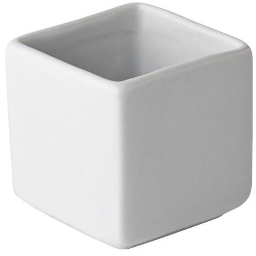 Titan - Gourmet - Square Bowls - Porcelain - 10cl (3.25oz) (To fit 15cm (6&quot;) tray)