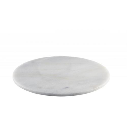 Platter - Round - Marble - White - 33cm (13&quot;)