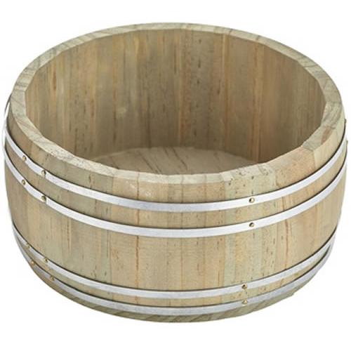 Miniature Wooden Barrel - Light Brown - 16.5cm (6.5&quot;)