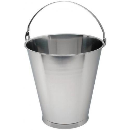 Swedish Bucket - Skirted Base - Stainless Steel - 15 Litre (3.3 gal)