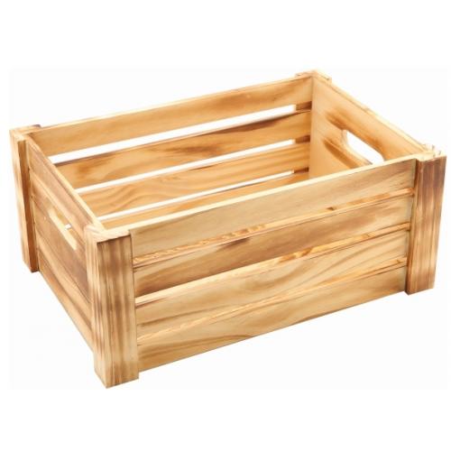 Wooden Crate - Light Rustic Finish - 34cm (13.4&quot;)