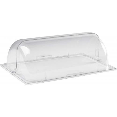 Display Cover - Roll Top - Polycarbonate (For Melamine Buffet Platters) - GN 1/1