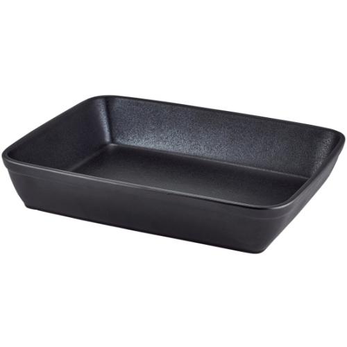 Roaster - Rectangular - Stoneware  - Black - 2L (70.4oz)