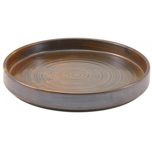 Presentation Plate - Terra Porcelain - Rustic Copper - 21cm (8.25&quot;)