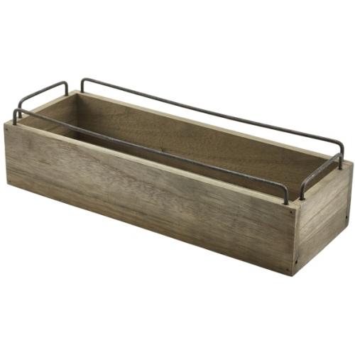 Industrial Wooden Storage Crate - 34cm (13.4&quot;)