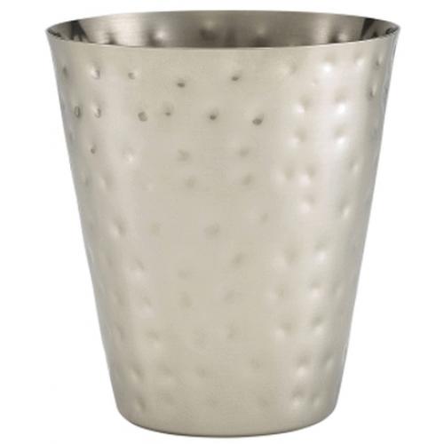 Serving Cup - Conical - Hammered Finish - Stainless Steel - 41cl (14.4oz)