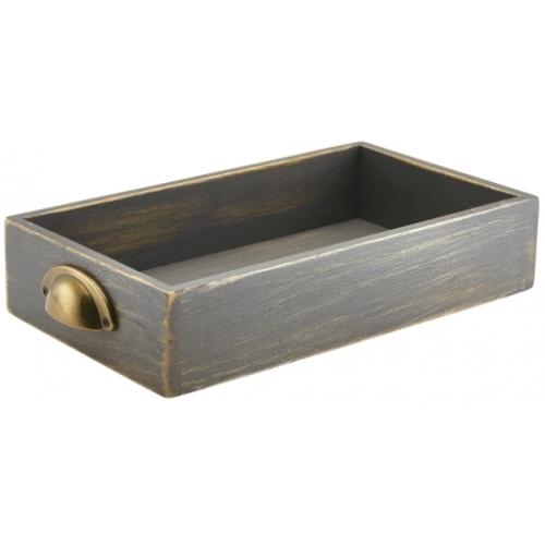 Display Drawer - Rustic Grey Wash - Acacia Wood - GN 1/3