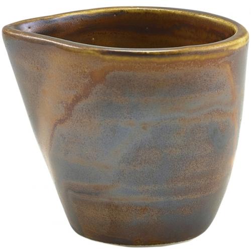 Milk Jug - Terra Porcelain - Rustic Copper - 9cl (3oz)