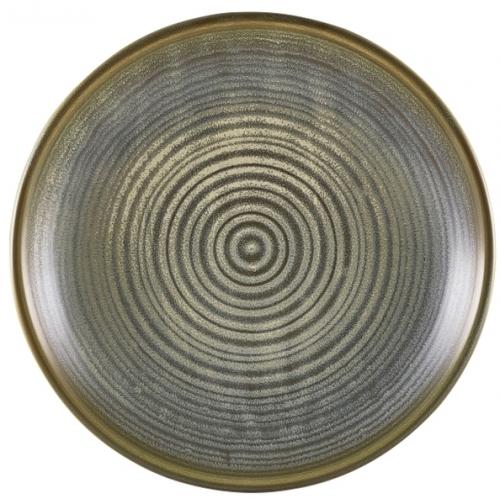 Coupe Plate - Deep - Terra Porcelain - Matt Grey - 25cm (10&quot;)