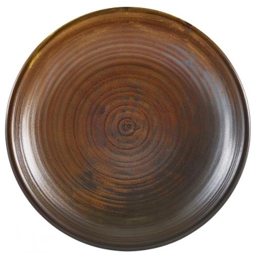 Coupe Plate - Deep - Terra Porcelain - Rustic Copper - 21cm (8.25&quot;)