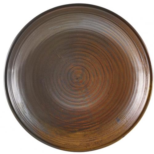 Coupe Plate - Deep - Terra Porcelain - Rustic Copper - 25cm (10&quot;)