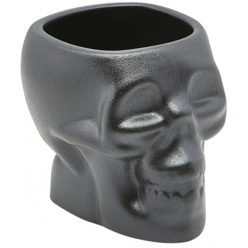 Skull Mug - Cast Iron Effect - Black - Tiki - 80cl (28oz)