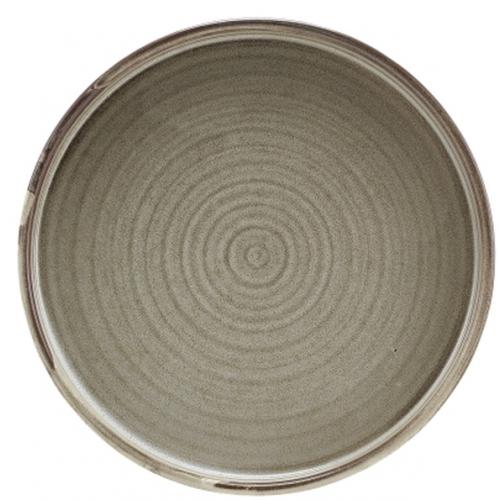 Presentation Plate - Low Profile - Terra Porcelain - Grey - 18cm (7&quot;)
