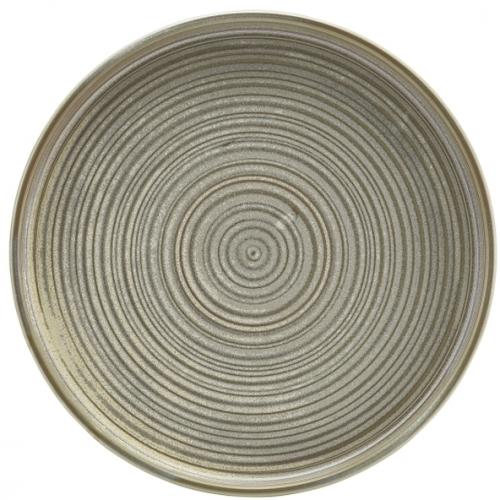 Presentation Plate - Low Profile - Terra Porcelain - Matt Grey - 25cm (10&quot;)