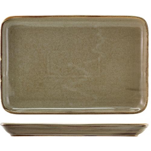 Plate - Rectangular - Terra Porcelain - Grey - 30cm (11.8&quot;)