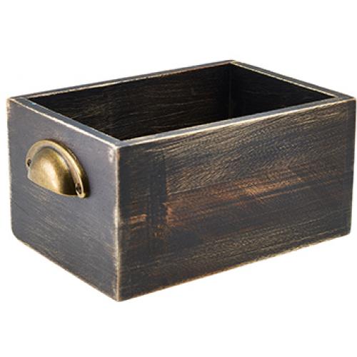 Display Drawer - Rustic Black Wash - Acacia Wood - 21.5x15cm (8.5x6&quot;)