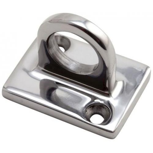 Barrier Rope Wall Attachment - Chrome