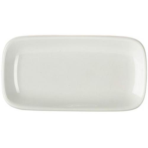 Rounded Rectangular Plate - Porcelain - 19.5cm (7.75&quot;)