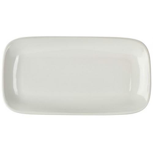 Rounded Rectangular Plate - Porcelain - 35.5cm (14&quot;)