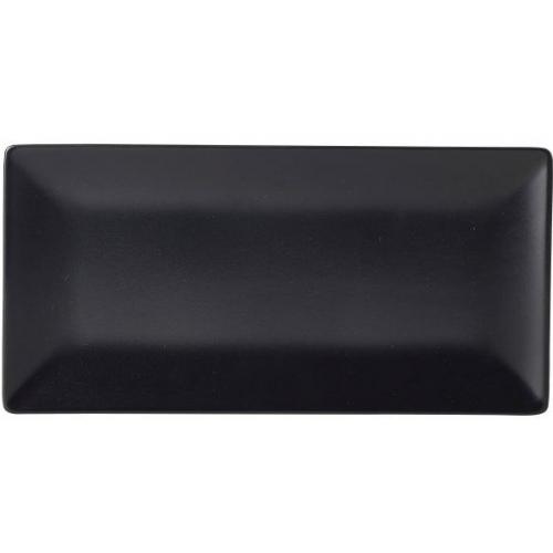 Rectangular Plate - Stoneware - Luna - Black - 30x15cm (12&quot;)