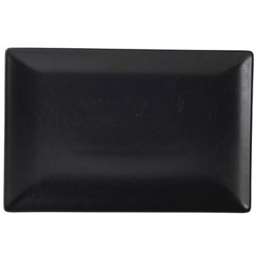 Rectangular Plate - Stoneware - Luna - Black - 30x20cm (12&quot;)