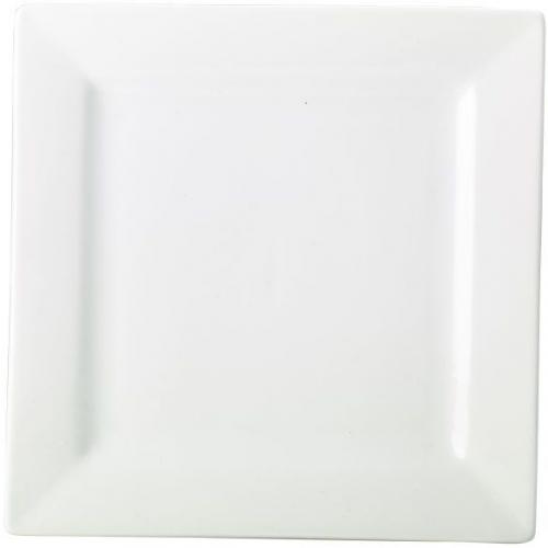 Square Plate - Porcelain - 18cm (7&quot;)