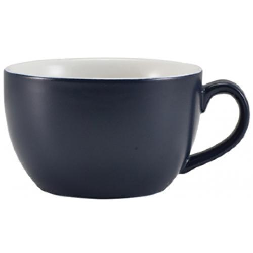Beverage Cup - Bowl Shaped - Porcelain - Matt Blue - 25cl (8.75oz)