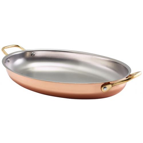 Serving Dish - Oval - Copper Plated - 34cm (13.4&quot;)