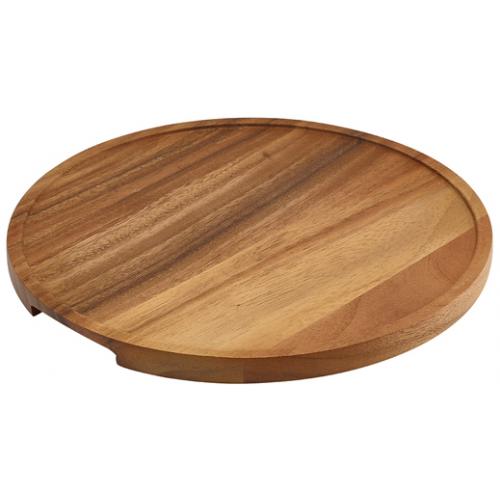 Pizza Platter/Board - Round - Acacia Wood - 33cm (13&quot;)