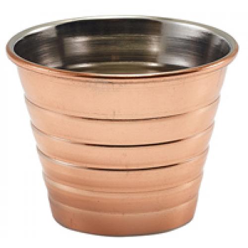 Ramekin - Ribbed - Copper Plated - 7cl (2.5oz)