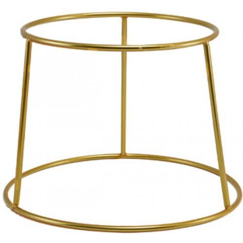 Buffet Riser - Anti-Slip Coated - Round - Gold - 18cm (7&quot;)