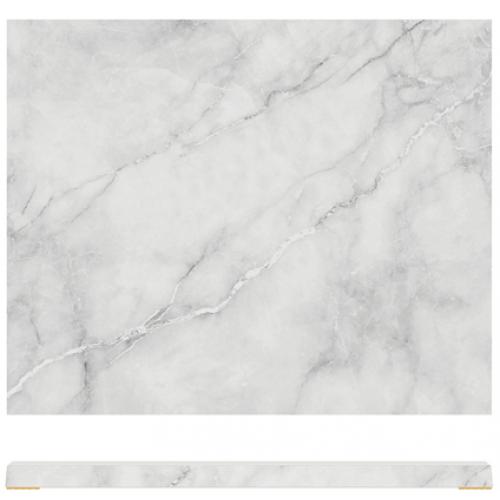 Serving Slab - Melamine - Marble Effect - Agra - White - GN1/2