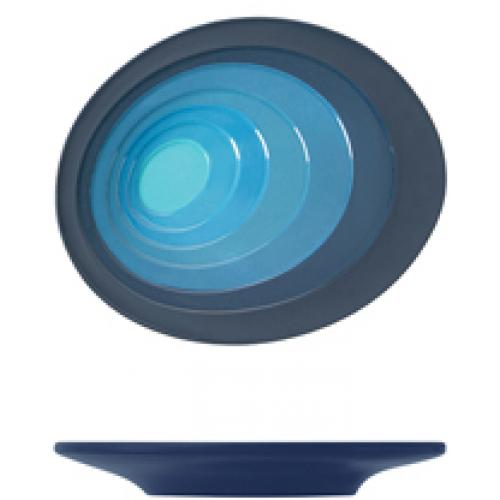 Plate - Oval - Melamine - Atlantis - Azure Blue - 12cm (4.75&quot;)