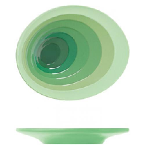 Plate - Oval - Melamine - Atlantis - Shoots Green - 12cm (4.75&quot;)