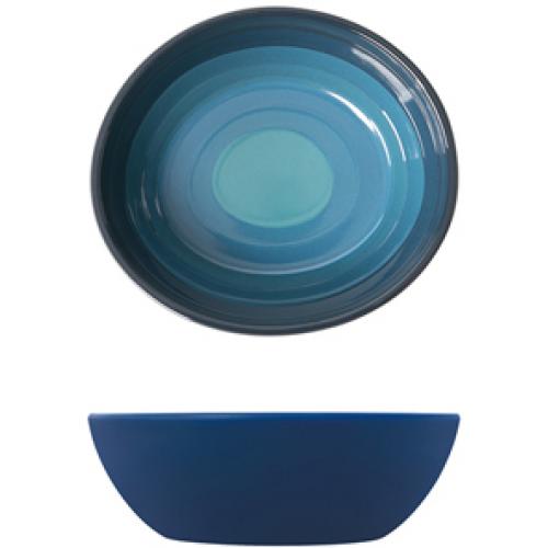 Bowl - Oval - Melamine - Atlantis - Azure Blue - 15cm (6&quot;) - 40cl (14oz)