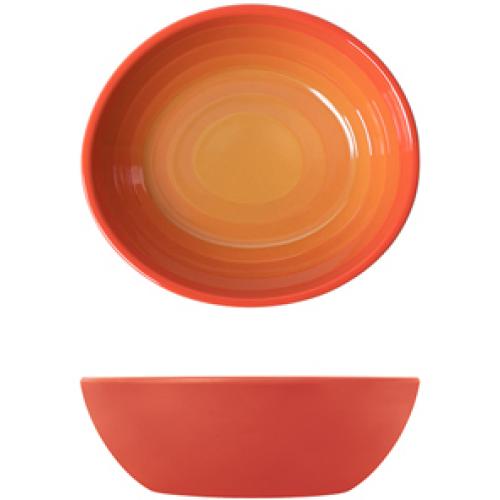 Bowl - Oval - Melamine - Atlantis - Sunset Orange - 15cm (6&quot;) - 40cl (14oz)