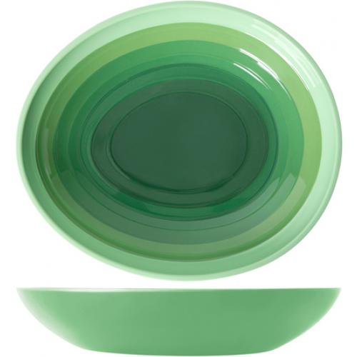 Bowl - Oval - Melamine - Atlantis - Shoots Green - 38cm (15&quot;) - 4L (141oz)